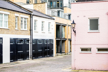 LONDON, UK - 20 FEBRUARY, 2017: Typical street scene in central London
