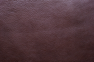 Genuine brown full grain leather texture