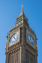 big ben clock tower after refurbishment