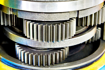 Gears of hydraulic travel motor