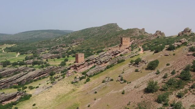 Zafra castle, 12th century,in Campillo de Duenas, Spain