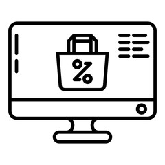 Fototapeta premium online purchase icon on transparent background