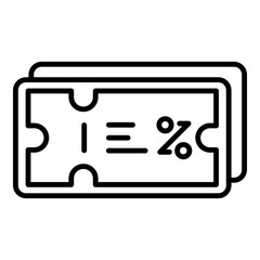 discount coupon icon with transparent background