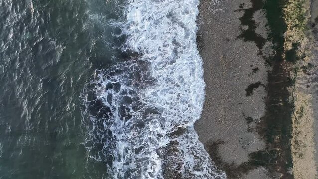 Sea Texture 4K Aerial View Turkey Alanya