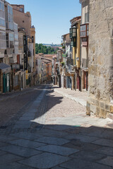 Vistas de las calles de Zamora en pleno verano