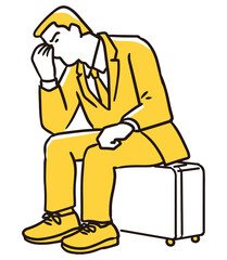 悩むビジネスマン