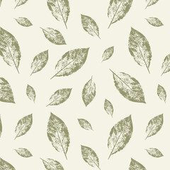 Leaf fall Seamless pattern Vector illustration