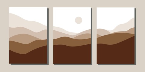Landscape in brown palette