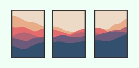 Abstract mountains for a stylish background