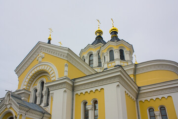 Fototapeta na wymiar Holy Transfiguration Cathedral in Zhytomyr, Ukraine 