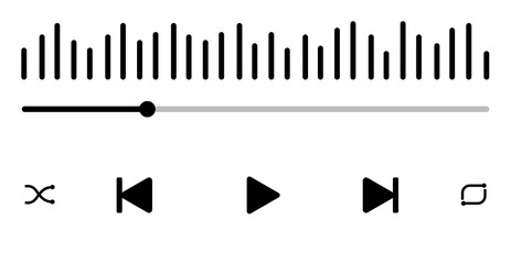 Music player isolated on white © Fumeezz