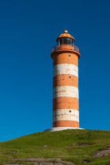 Russia. June 7, 2022. Lighthouse on the island of Gogland in the Gulf of Finland.