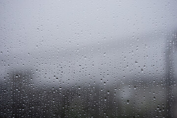 rainy day ,drop on windows in rainy season.
