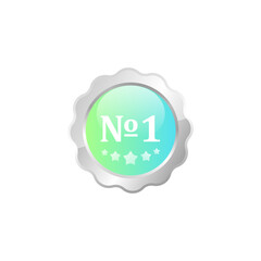 1 Number Vector Green Web Icon