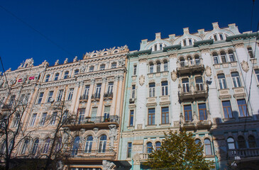 House on Institutskay street in Kiev, Ukraine