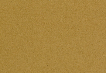 Fototapeta na wymiar High quality scan large image of an recycled brown cardboard paper texture background with colorful particles and fine, smooth fiber grain with copyspace for text for mockups or wallpapers