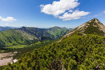 Fototapeta na wymiar View from Seekarspitze to Achensee, Austria, Tyrol