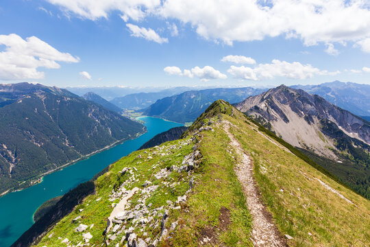 View from Seekarspitze to Achensee, Austria, Tyrol
