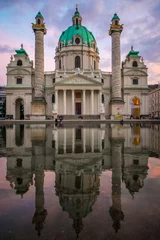 Deurstickers Karlskirche in Wien © Lukas Köhler