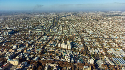 Aerial view of the city of Mendoza.