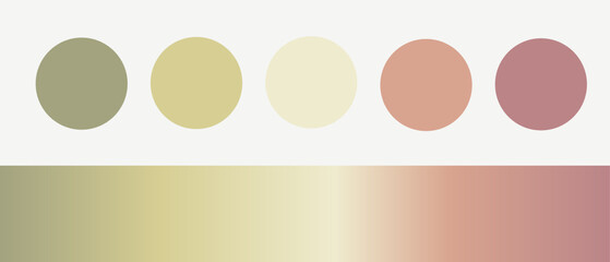 Rich tone color palette with gradient for web/ fashion/ illustration/ art	
