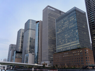 大阪中之島の高層ビル群