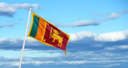 Foto op Aluminium flag Democratic Socialist Republic of Sri Lanka,Ceylon © Iliya Mitskavets