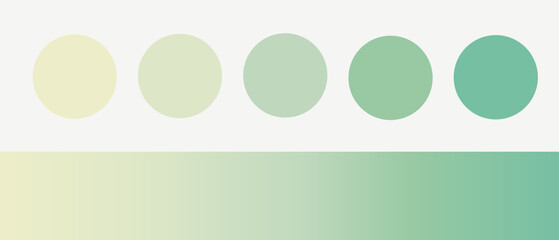 Green hues With gradient color palette for web design, fashion Inspiration, Graphic Design etc.