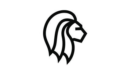 Lion head logo concept vector illustration