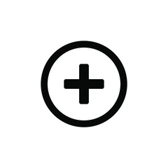 Plus math symbol icon vector illustration