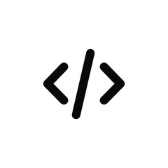 Obraz premium Coding icon template for interface vector illustration