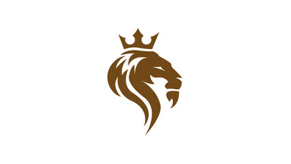 Lion head logo vector illustration