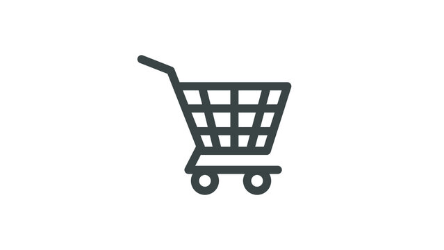 Shopping cart vector icon illustration