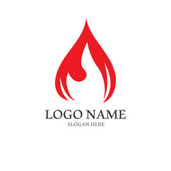 blazing fire, embers, fireball logo and symbol vector image. with template illustration editing.