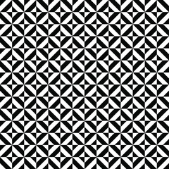 Abstract seamless geometric pattern vector background. White and black ornament. 