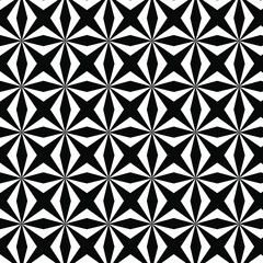 Abstract seamless geometric pattern vector background. White and black ornament. 