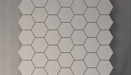 Geometry hexagon background. Abstract embossed hexagon, honeycomb white background, light and shadow