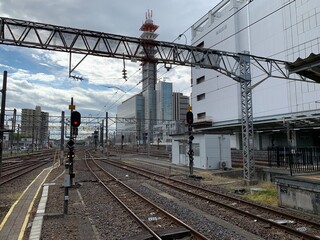 Naklejka premium 水戸駅構内