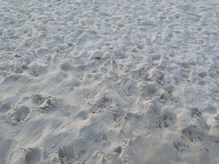 snow on the beach