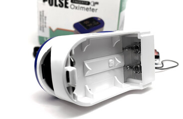 Pulse oximeter used to measure pulse rate and oxygen levels