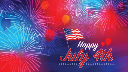 4th of july, abstract, america, nice, background, banner, blue, brush, card, celebrate, celebration, day, design, festival, firework