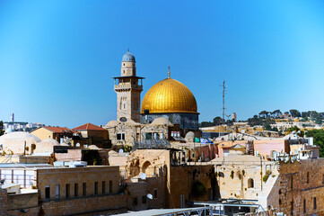 dome of the rock.Old city.mosque