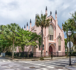 Naklejka premium Charleston Pink Church