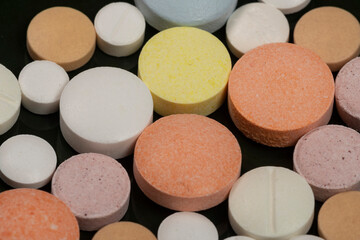 variation of coated tablets for treatment of diseases