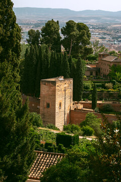 Torre del Cadi near alhambra, Granada Spain