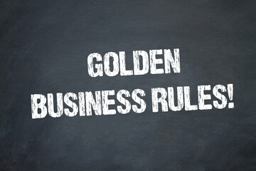 Golden Business Rules! - obrazy, fototapety, plakaty