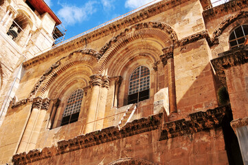 Attractions in the old city of Jerusalem, Israel