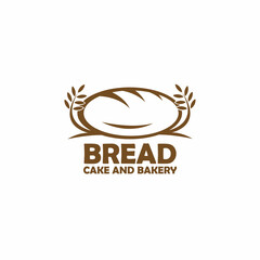 illustration of bread design logo vector. bread logo vector