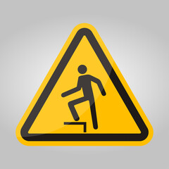 No Stepping Symbol On White Background