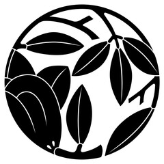 家紋です。割り橘枝丸といいます。